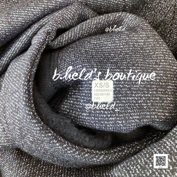 lululemon Scuba Oversized Half-Zip Hoodie *Spark in Black/Silver Size XS/S NWT - Picture 15 of 16